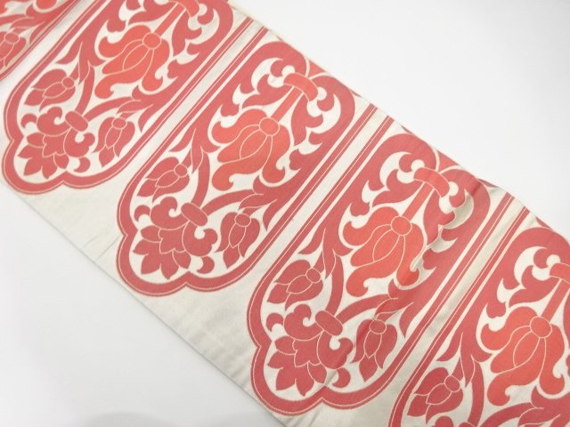 JAPANESE KIMONO / NAGOYA OBI / WOVEN FLOWER SARASA